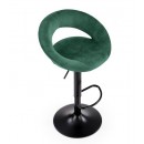 Стул барный HALMAR H102 темно-зеленый/черный